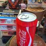 Vintage Retro coca cola can mini fridge Image 3