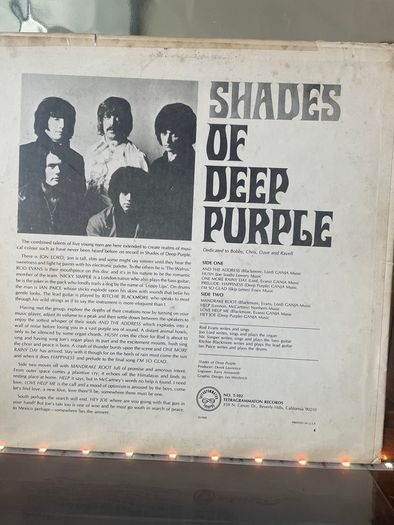 Deep Purple - Shades Of Deep Purple (USA First Press)