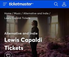 Lewis Capaldi ticket for today in Marlay Park