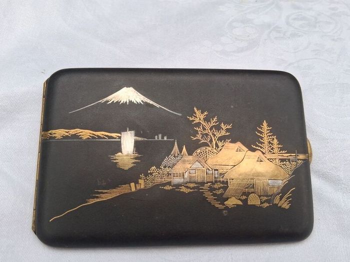 Damascene Komai 24kgold Inlay Meiji Period Case