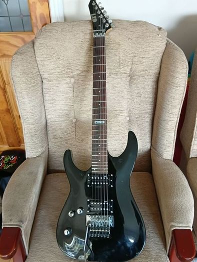 ESP Ltd MH 50 Black left handed guitar for sale