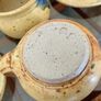 Vintage Stoneware 3 Coffee Cups & Saucers made by Badger Hill Pottery Image 6