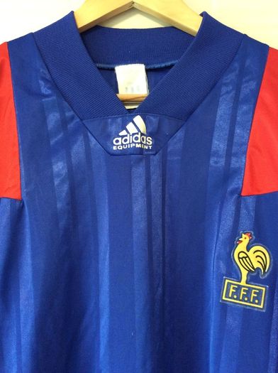 France Jersey. National Football Team. Official Adidas Mens Home Jersey Season 1992. Original From The Time. Not A Modern Remake.