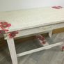 Upcycled crackled poppy table Image 2