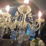 5 arms candelabra shabby chic lamp Image 2