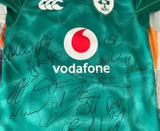 Ireland rugby signed jersey