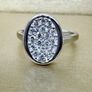 Diamond Oval Cluster Ring Image 7