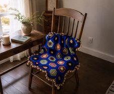 Handmade Crochet Blanket or Wall Hanging