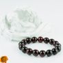 Luxury Dark Cherry Baltic Amber Unisex Large 14mm Beaded Stretch Bracelet for Men Women Genuine Organic Large Amber Beads Image 3