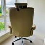 Cream Leather Chair Image 4