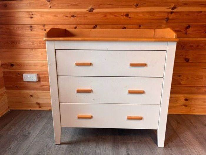 Chest of Drawers with baby Changing table on Top