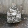 Reconstituted Silver stone Buddha garden statue. Image 2