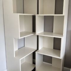 White bookcases / shelves