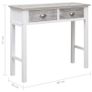 Console Table Grey 90x30x77 cm Wood Image 8