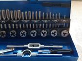 BRAND NEW 32 PCS HSS Tap and Die Set Metric Wrench Cut M3-M12 Tap and Die Set Metric Hand Threading Tool Set Engineer Kit with Metal Case