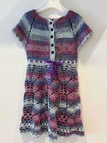 Crochet dress 6-7 yrs