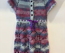 Crochet dress 6-7 yrs