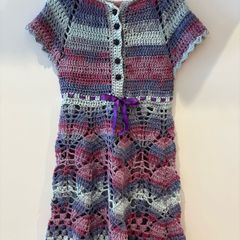Crochet dress 6-7 yrs