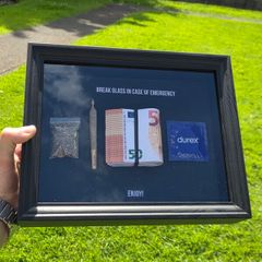 Gift 3D money frame art decor pictures