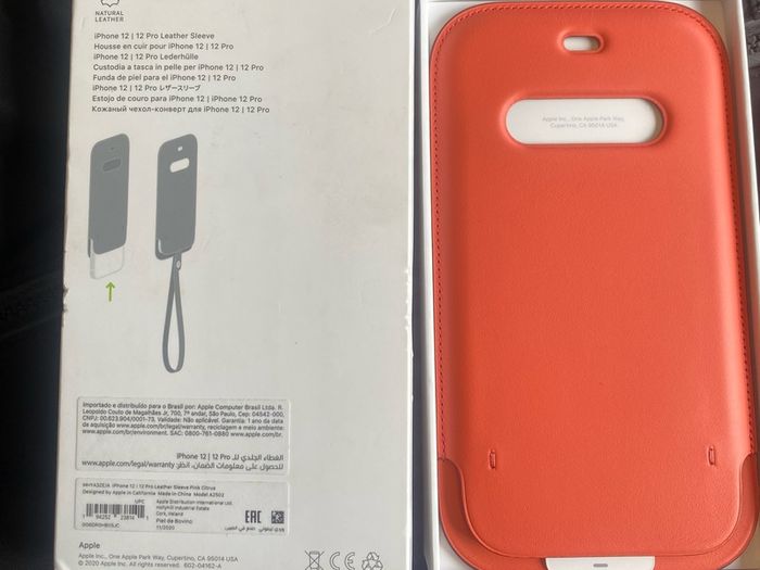 Apple IPhone 11 12 13 14 Pro Leather sleeve cover case with MagSafe original
