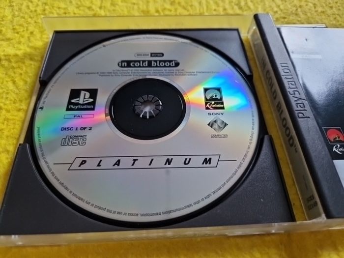 In cold blood PlayStation1 Ps1 PlayStation2 Ps2 games Original
