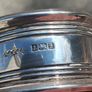 5 X Sterling Silver Napkin Rings With Vintage Leather Case Image 4