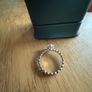 Platinum Moissanite Diamond Honeycomb design ring Image 6
