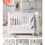 Babymore Eva Sleigh Cot Bed and Mattress Like New Image 2