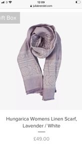 Julia Brendel Linen scarf.