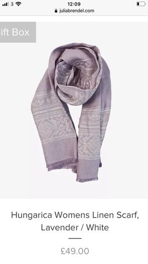 Julia Brendel Linen scarf.