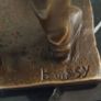 Banksy Inspired "Dog Walker" - Bronze, Marble,Signed Image 9