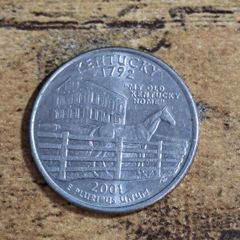 USA, State Quarter Dollar 2001 P Kentucky - free standard postage
