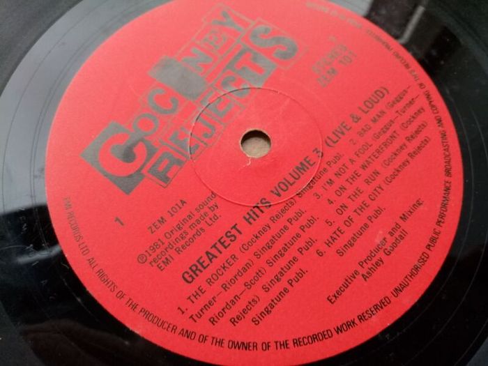 Cockney Rejects - Greatest Hits Vol 3 12inch Vinyl