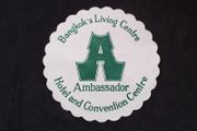 Ambassador Hotel , Bangkok's Living Centre - Vintage Beer Mat/Coaster