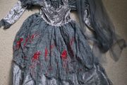 Dead bride costume size 7-8 y