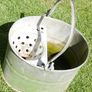 Vintage Galvanized Mop Bucket Garden Planter Image 3