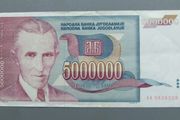 Yugoslavia 5000000 Dinara