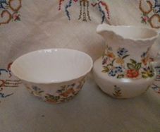 Aynsley Cottage Garden Sugar & Milk Jug