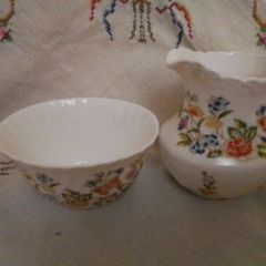 Aynsley Cottage Garden Sugar & Milk Jug