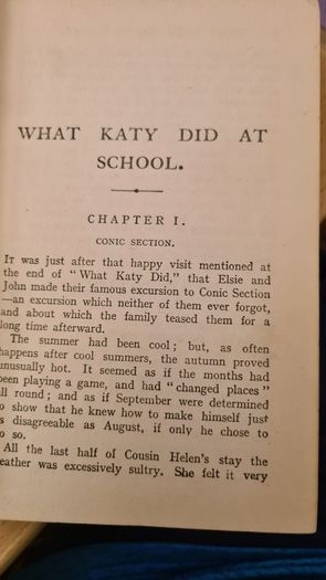 What Katy Did At School. By Susan Coolidge. Hardback In Good Condition.