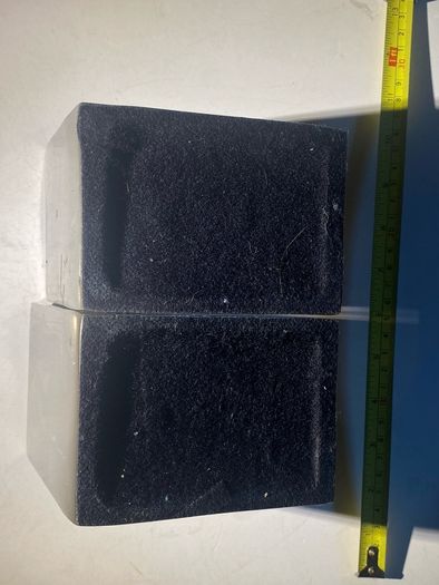 bookends made of cast metal likely aluminum that spell love