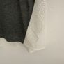 top Bnwot grey short sleeve top with lace detail & chiffon back size 12 Image 9