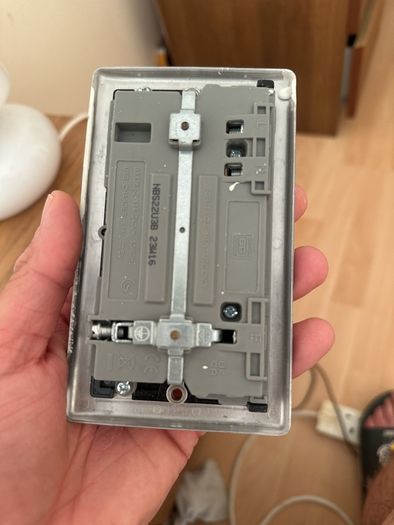 Twin socket with 2 usb ports