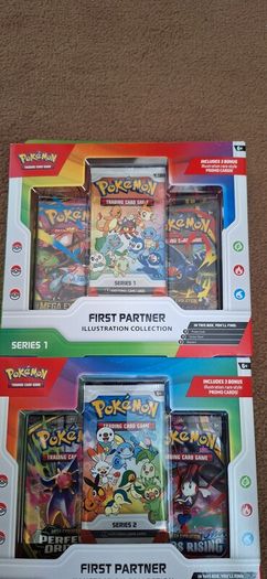 pokemon first partner series 1, 2, 3, sold as a set