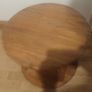 round wooden table with wheels Image 2