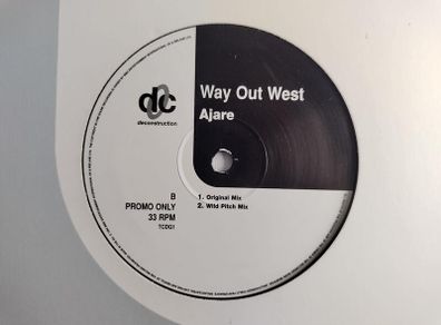 Way Out West - Ajare - Deconstruction Records - 90s UK Prog HOUSE Classic BELTER! Condition: MINT!!