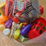 Shopkeeper and food items Image 4
