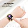 3-in-1 Compatible with Apple Watch Metal Straps 40mm with Case & Screen Protector, Dual Magnetic Band and Protective Cover with 9H Tempered Glass for iWatch SE3 Series 6/5/4, Gold Image 7