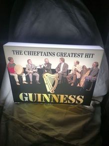 Chieftains Guinness Shelf / Wall Light Up Box