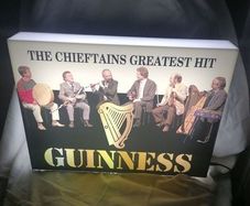Chieftains Guinness Shelf / Wall Light Up Box